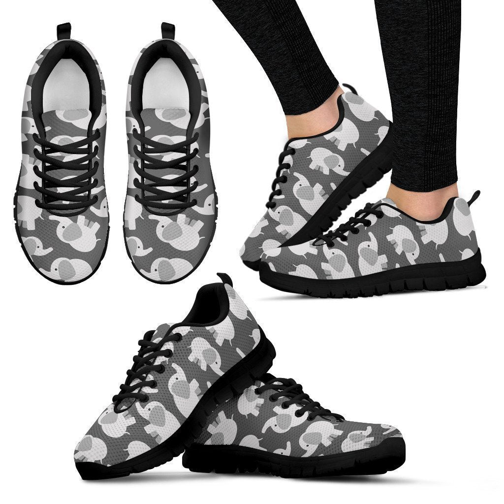 Cute Elephant Women's Sneakers-6teenth World™-Women's Sneakers-US5 (EU35)-Vibe Cosy™
