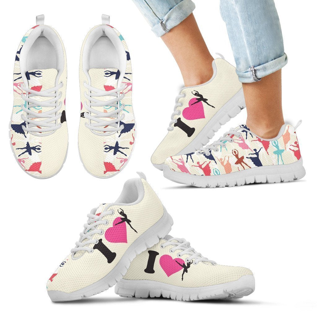 I Love Ballet Kid's Sneakers-6teenth World™-Kid's Sneakers-11 CHILD (EU28)-Vibe Cosy™