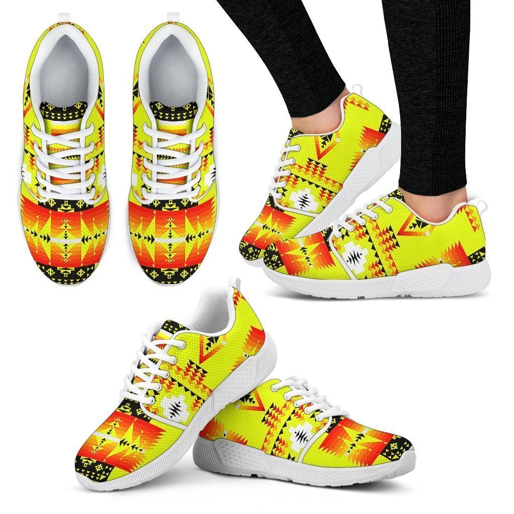 Seven Tribes Yellow Sopo Women's Athletic Sneakers White Sole-6teenth Worldβ’-Women's Athletic Sneakers-US5 (EU35)-Vibe Cosyβ’