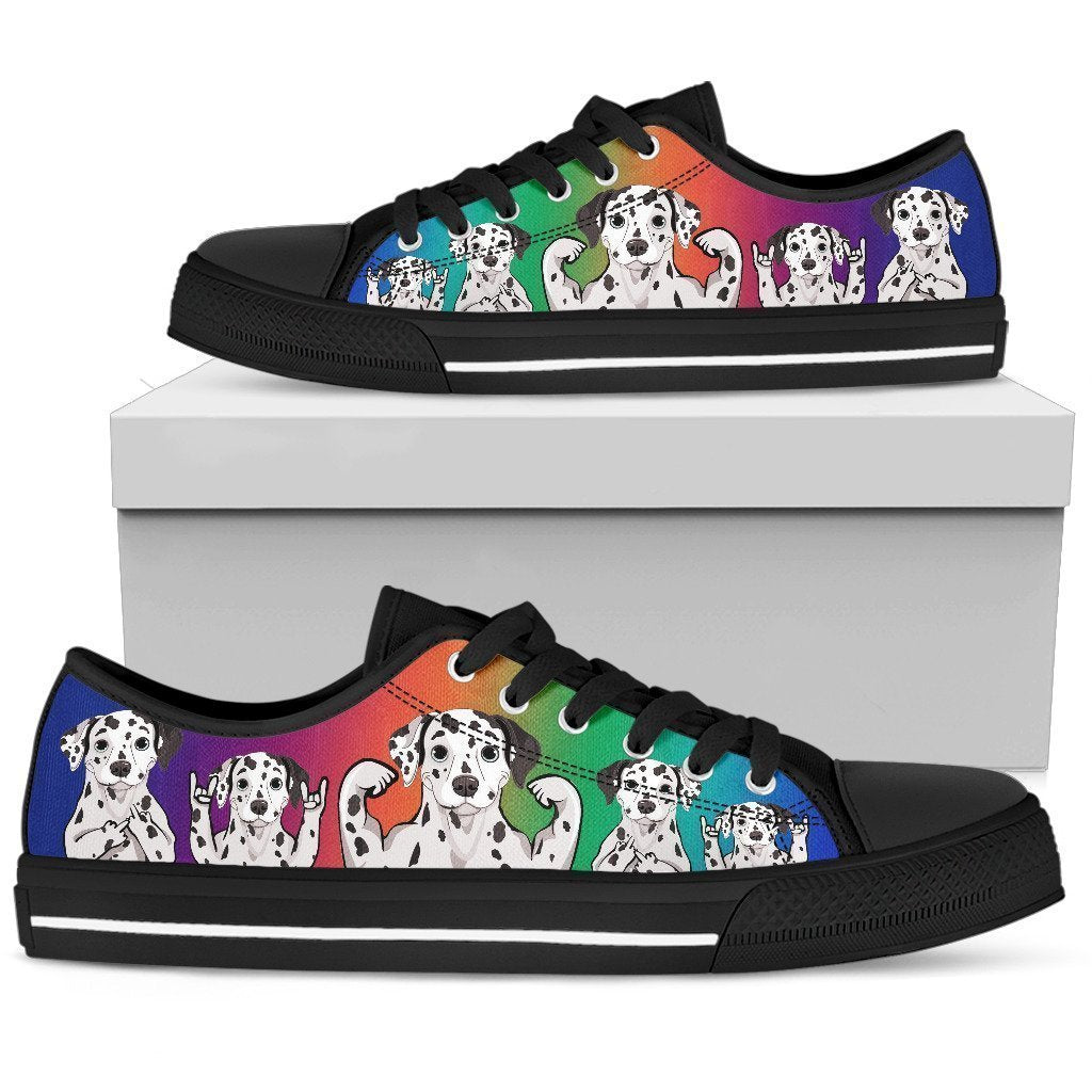 Dalmatian Women's Low Top Shoe-6teenth World™-Women's Low Top Shoe-US5.5 (EU36)-Vibe Cosy™