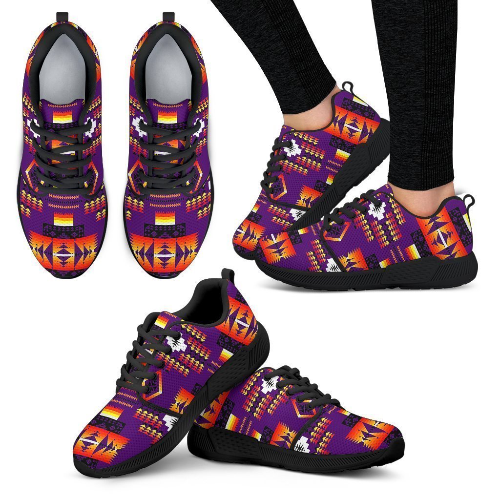 Seven Tribes Purple Sopo Women's Athletic Sneakers-6teenth Worldβ’-Women's Athletic Sneakers-US5 (EU35)-Vibe Cosyβ’