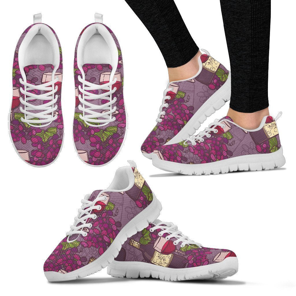 Wine Shoes-Shoes-6teenth Outlet-Women's Sneakers - White - Wine Shoes-US5 (EU35)-Vibe Cosy™