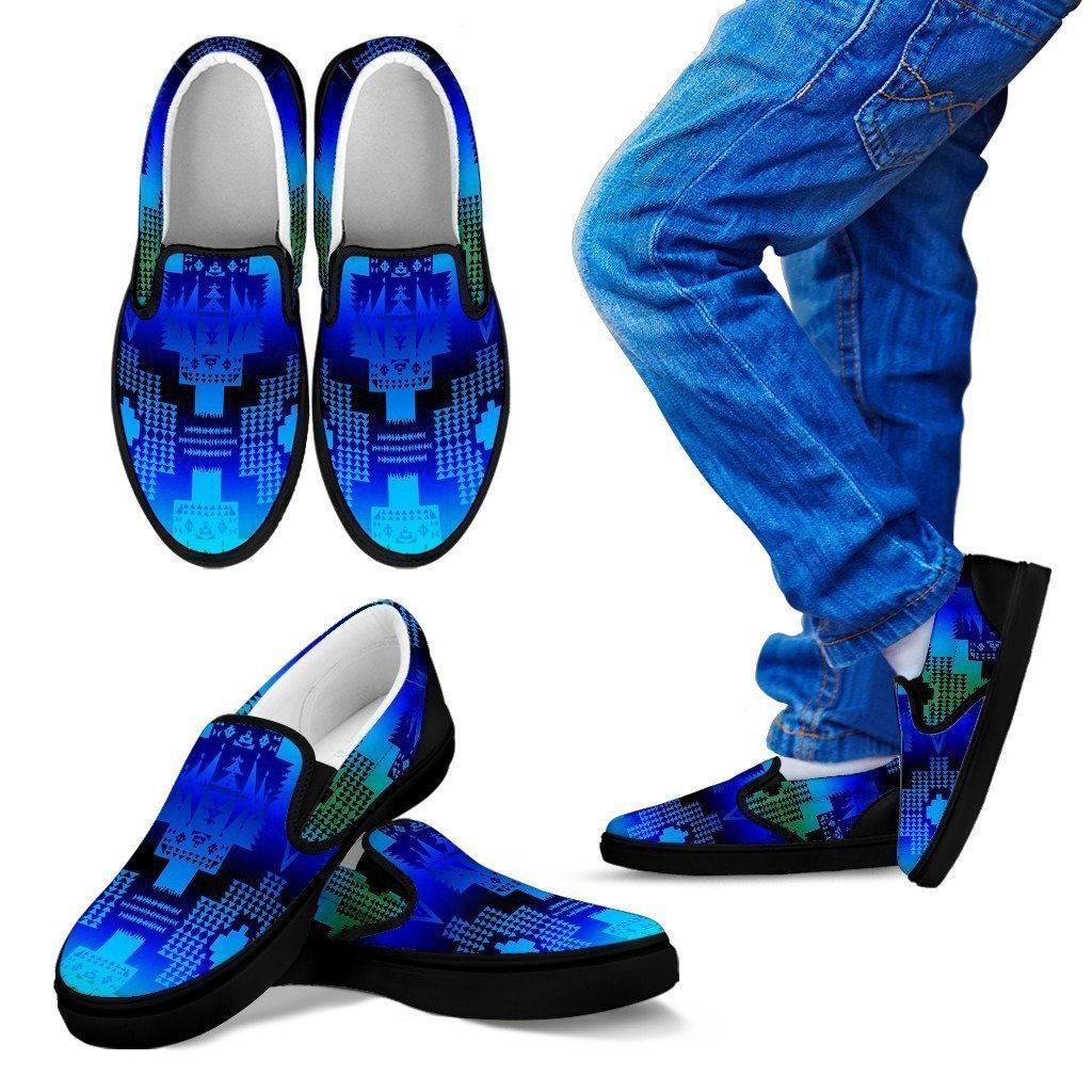 Seven Tribes Morning Lake Sopo Kid's Slip Ons-6teenth Worldβ’-Kid's Slip Ons-11 CHILD (EU28)-Vibe Cosyβ’
