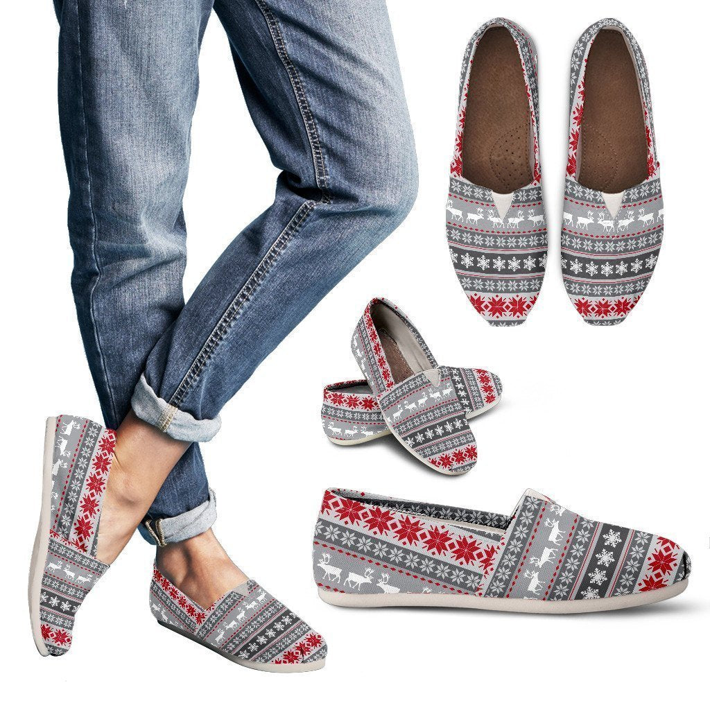 Women's Casual Shoes-Reindeer Themed-6teenth World™-Women's Casual Shoes-US6 (EU36)-Vibe Cosy™