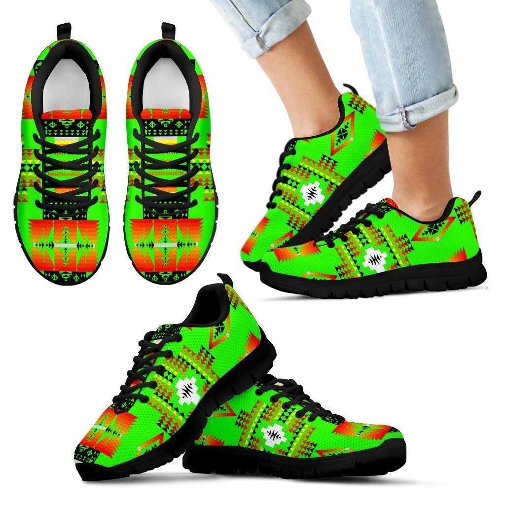 Seven Tribes Lime Green Sopo Kid's Sneakers-6teenth Worldβ’-Kid's Sneakers-11 CHILD (EU28)-Vibe Cosyβ’