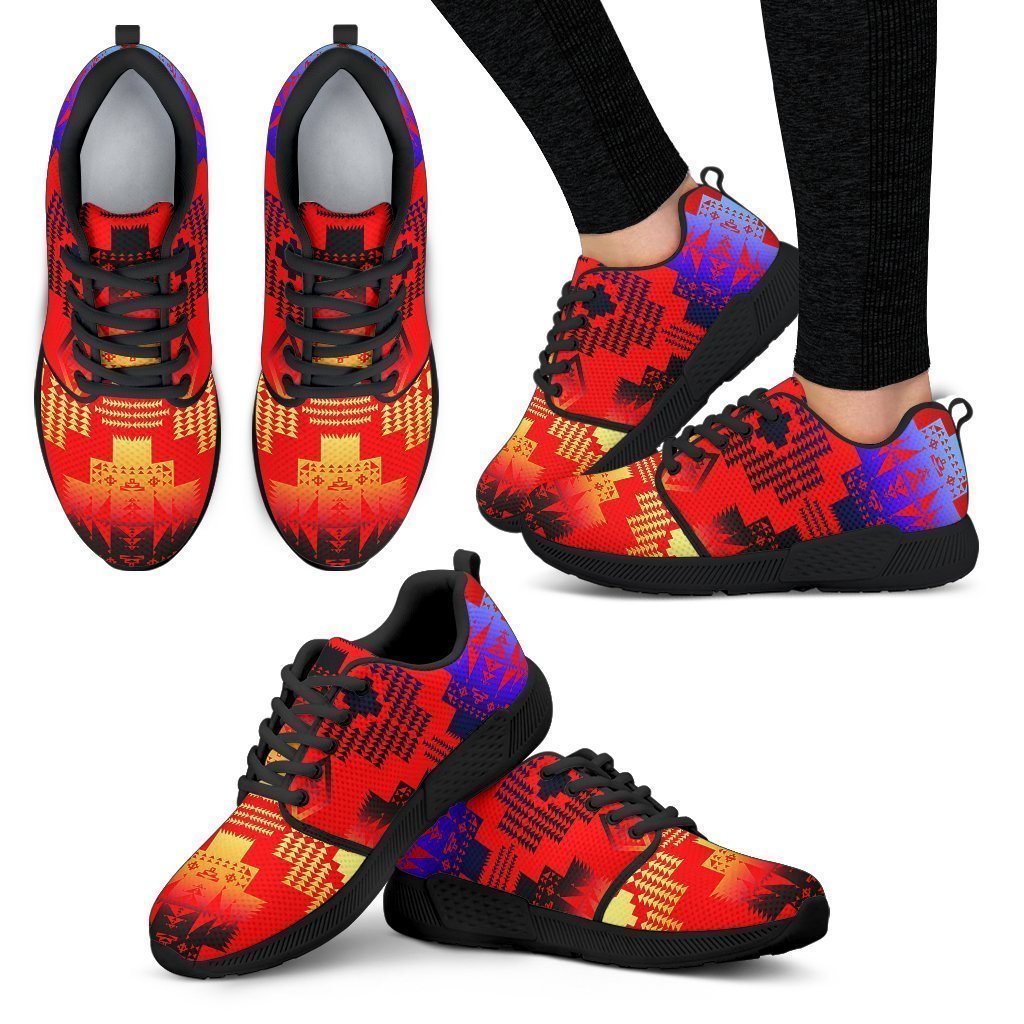 Seven Tribes Double Horizon Red Sopo Women's Athletic Sneakers-6teenth Worldβ’-Women's Athletic Sneakers-US5 (EU35)-Vibe Cosyβ’