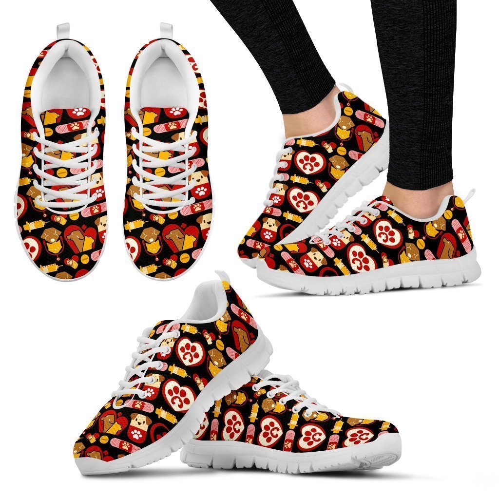 Veterinarian Women's Sneakers Style 2 (White)-6teenth World™-Women's Sneakers-US5 (EU35)-Vibe Cosy™