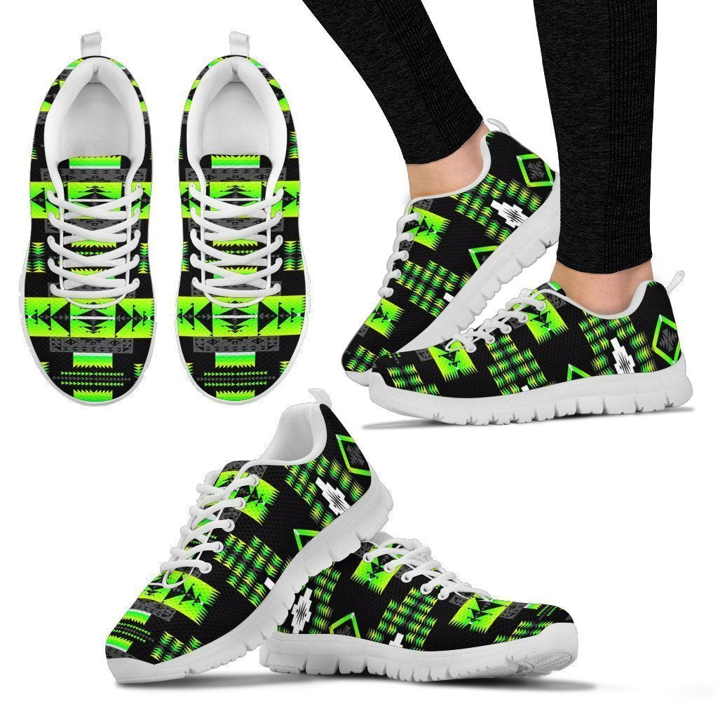 Seven Tribes Grassy Women's Sneakers-6teenth Worldβ’-Women's Sneakers-US5 (EU35)-Vibe Cosyβ’