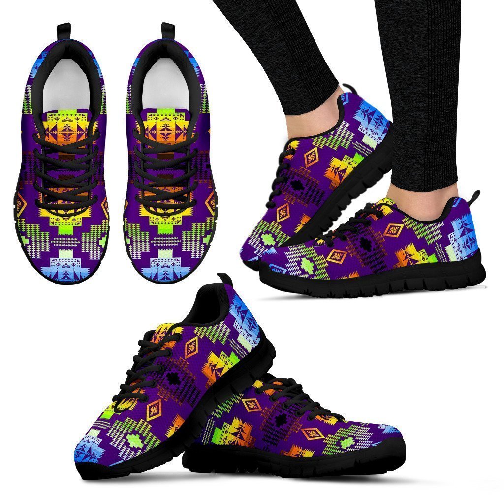 Purple Shades Sopo Women's Sneakers-6teenth Worldβ’-Women's Sneakers-US5 (EU35)-Vibe Cosyβ’