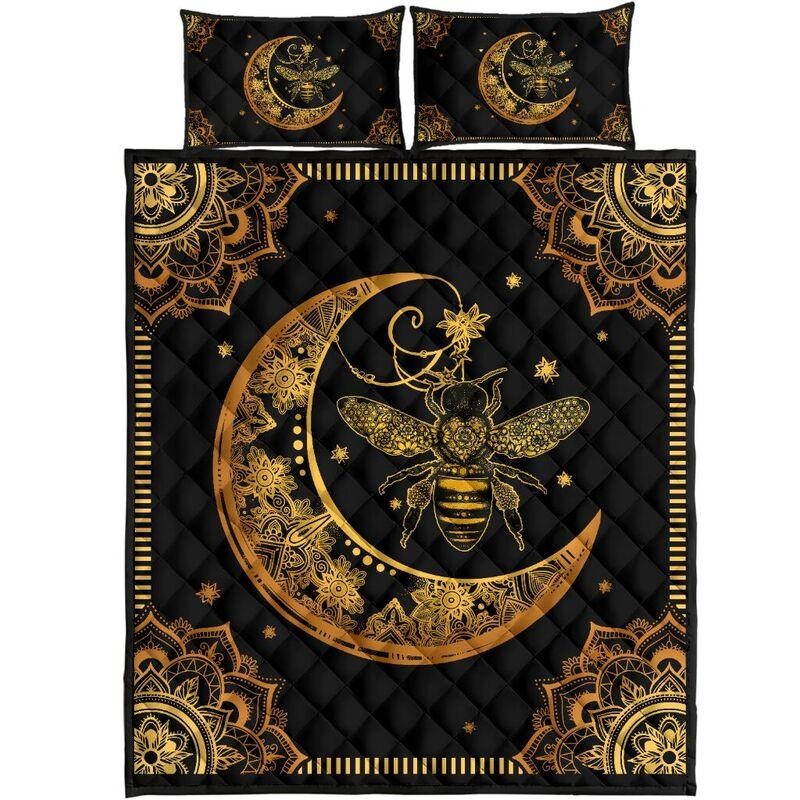 Bee Mandala Quilt Bedding TA27042004-Quilt-TA-Queen-Vibe Cosyβ’