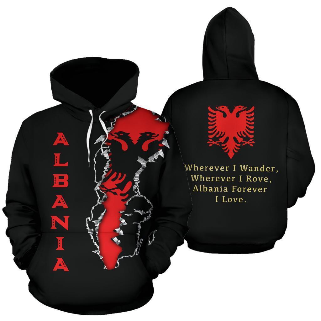 Albania Forever Hoodie NNK 1135-Apparel-NNK-Hoodie-S-Vibe Cosy™