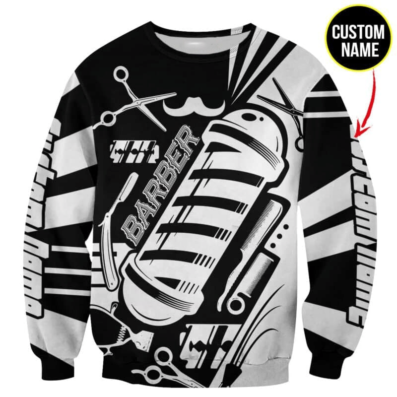 Personalized Name Barber 3D All Over Printed Unisex Shirts
