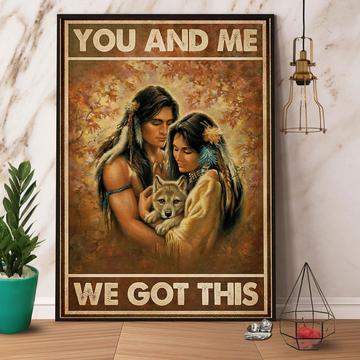 Native American 3D Printed Vertical Poster