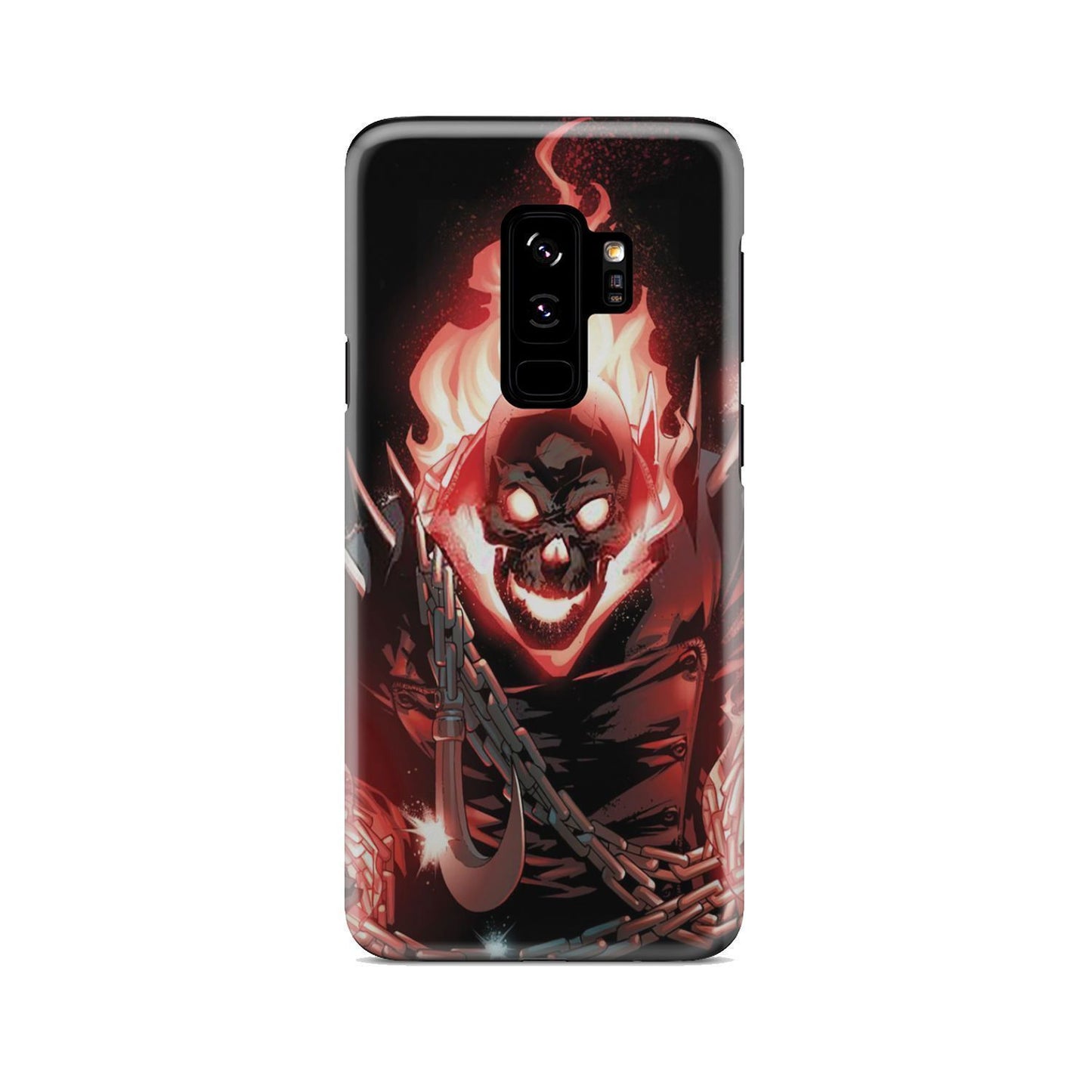 Fire skull phone case-Phone Case-wc-fulfillment-Galaxy S9 Plus-Vibe Cosy™