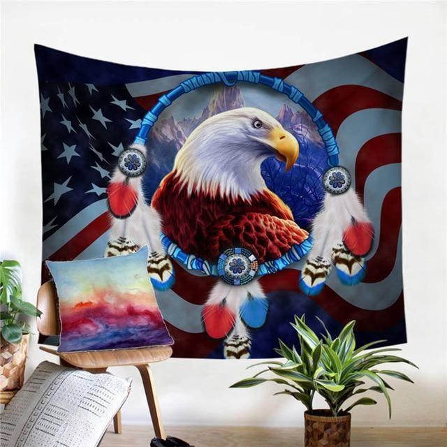 Native American 3D All Over Printed Tapestry