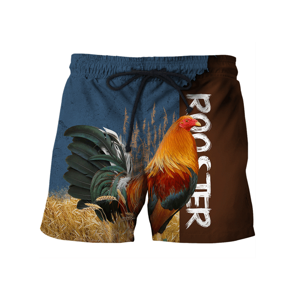 Rooster 3D All Over Printed Shirts for Men and Women AM261205-Apparel-TT-Shorts-S-Vibe Cosy™