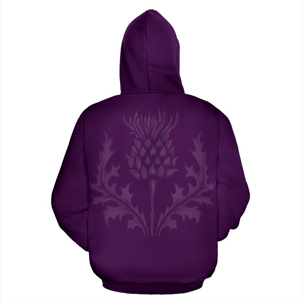 Scotland Hoodie, Purple Thistle All Over Print Hoodie NNK022911-ALL OVER PRINT HOODIES (P)-PL8386-Men-S-Purple-Vibe Cosyβ’
