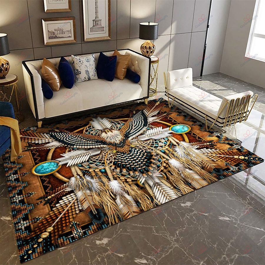Native American 3D All Over Printed Rug