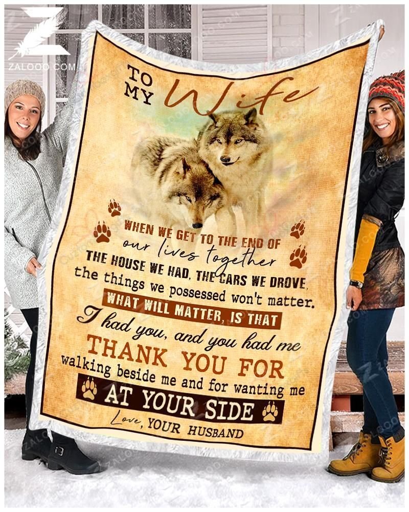 Wolf 3D All Over Printed Blanket