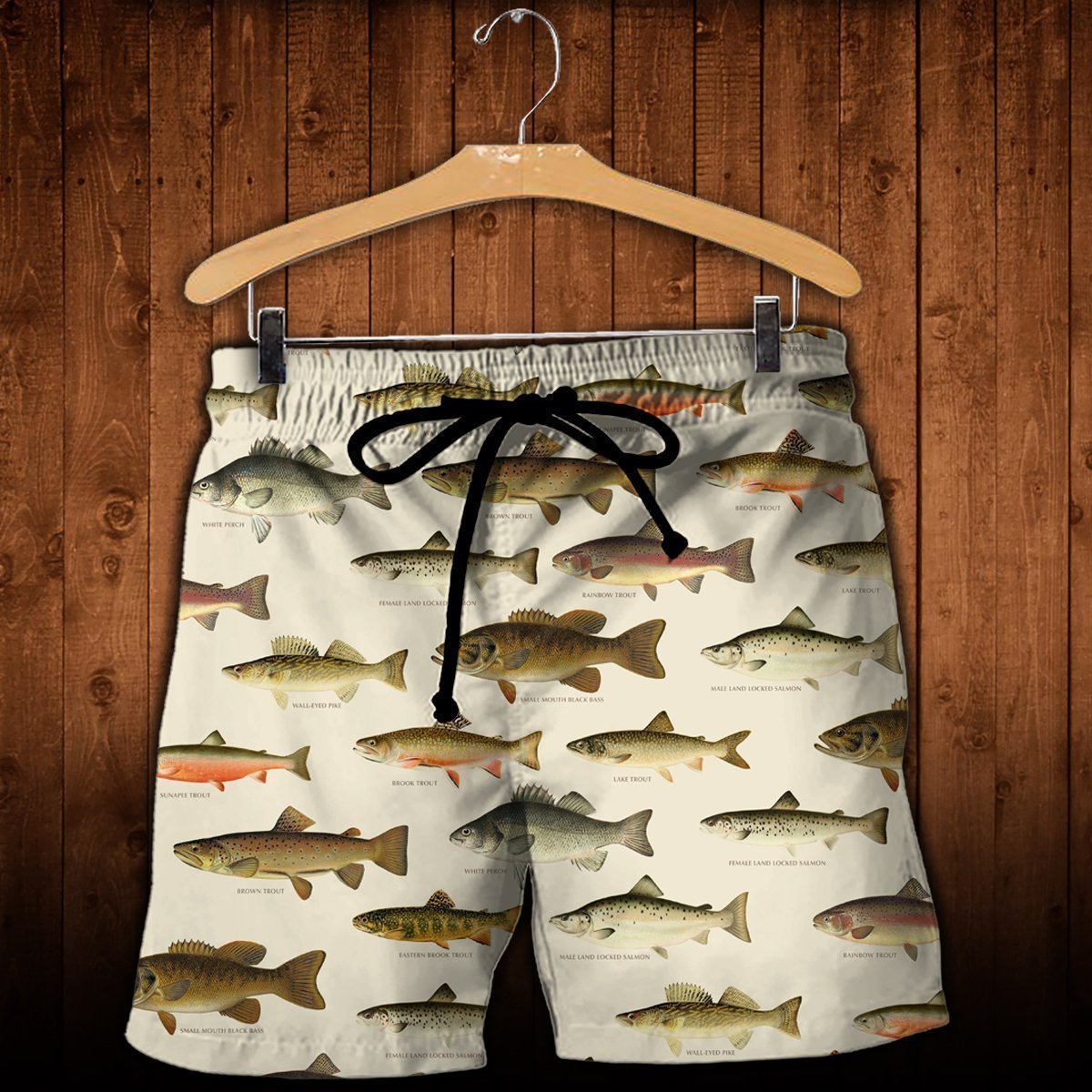 3D All Over Printed North American Fishes Shirts-Apparel-HP Arts-SHORTS-S-Vibe Cosy™