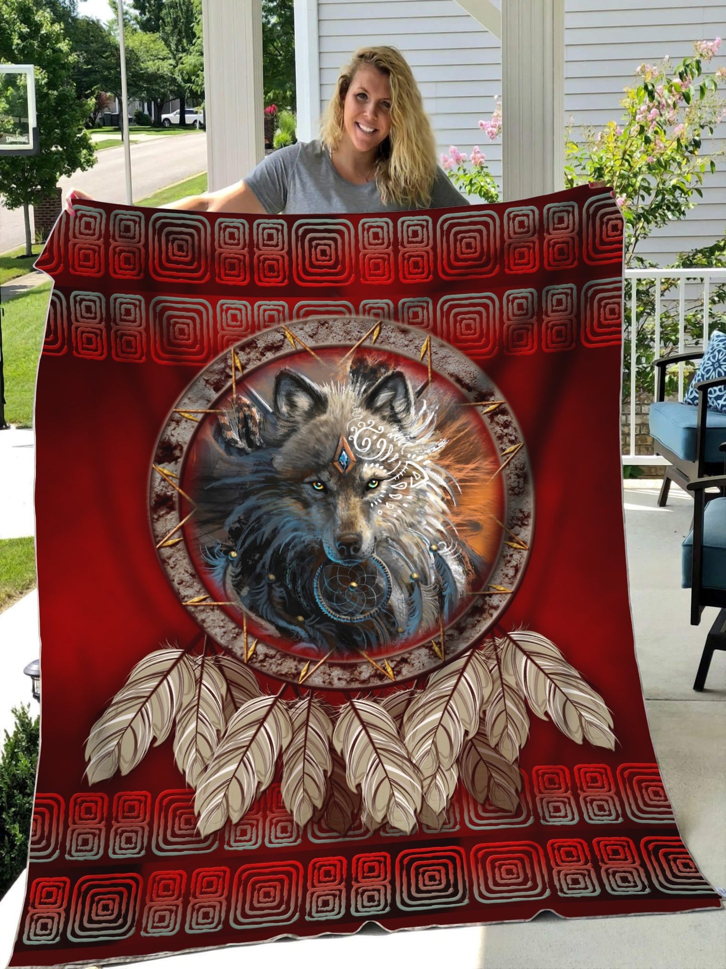 Wolf 3D All Over Printed Blanket