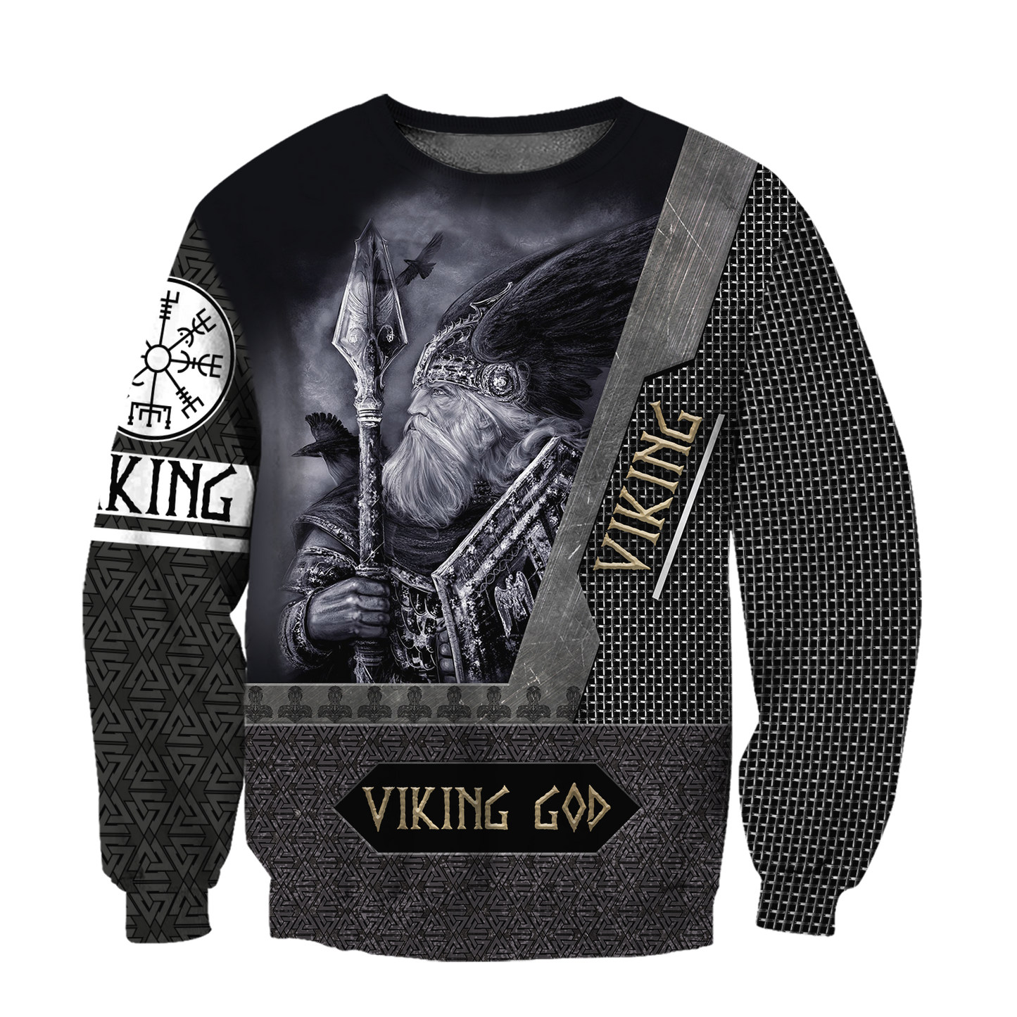 VIKING GOD 3D ALL OVER PRINTED-Apparel-HP Arts-Sweatshirt-S-Vibe Cosy™