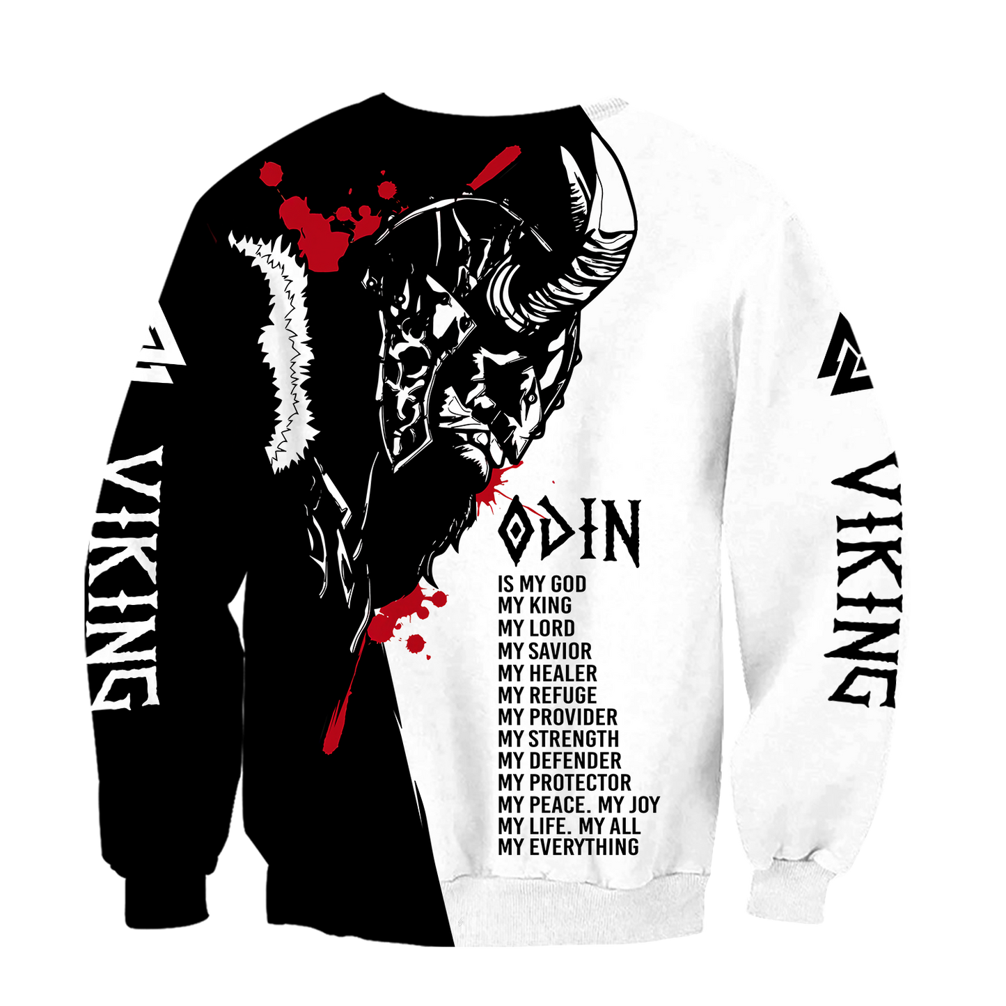 Vikings Odin 3D All Over Printed Shirts For Men and Women-Apparel-HP Arts-Hoodie-S-Vibe Cosy™
