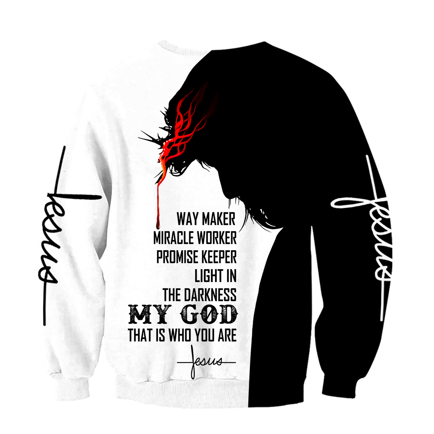 Way Maker Miracle Worker Promise Keeper Light In The Darkness-Apparel-HP Arts-Sweatshirt-S-Vibe Cosy™