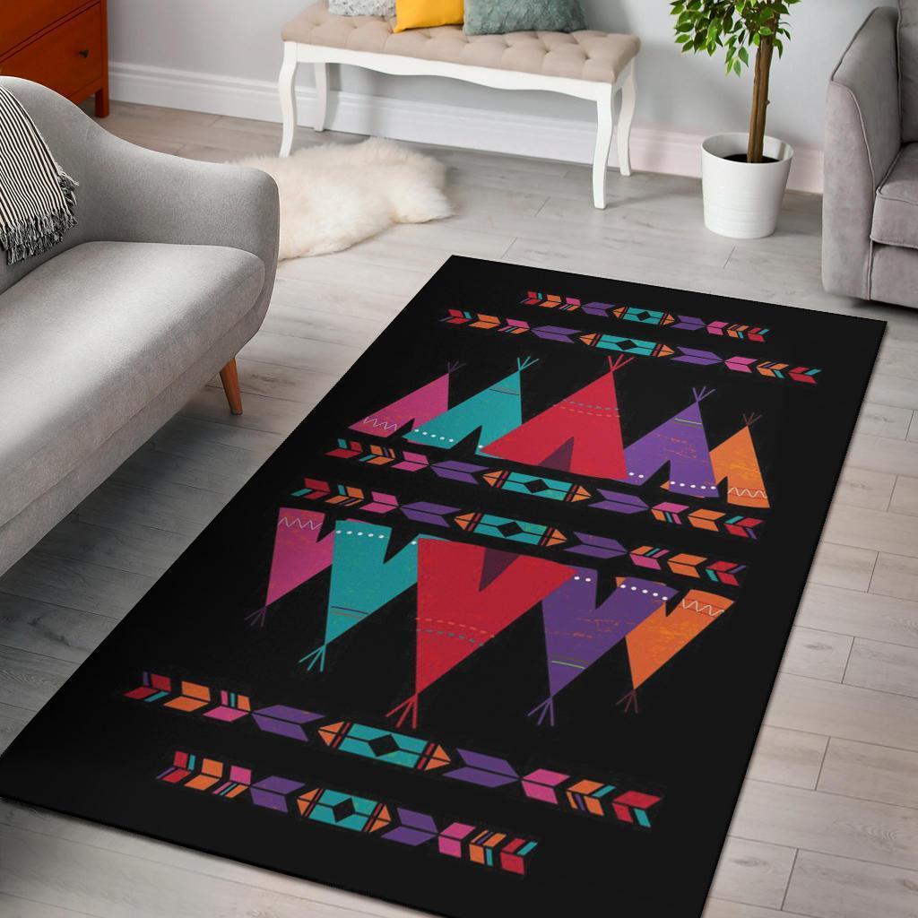Native American 3D All Over Printed Rug