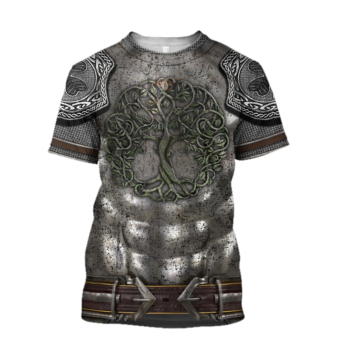 Irish Armor Warrior Knight Chainmail 3D All Over Printed Shirts For Men and Women AM260201-Apparel-TT-T-Shirt-S-Vibe Cosy™