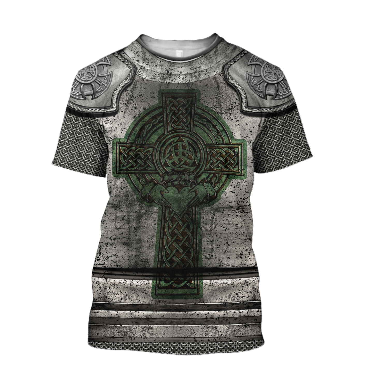 Irish Armor Knight Warrior Chainmail 3D All Over Printed Shirts For Men and Women AM280201-Apparel-TT-T-Shirt-S-Vibe Cosy™