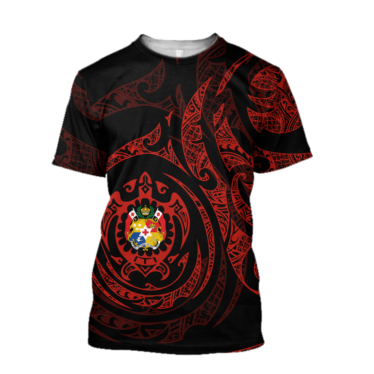 Tonga in My Heart Polynesian Tattoo Style 3D Printed Shirts AM190201-Apparel-TT-T-Shirt-S-Vibe Cosy™