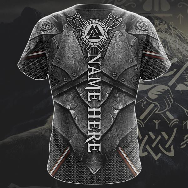 Viking Valknut Symbol Custom Name-Apparel-HP Arts-T-Shirt-S-Vibe Cosy™