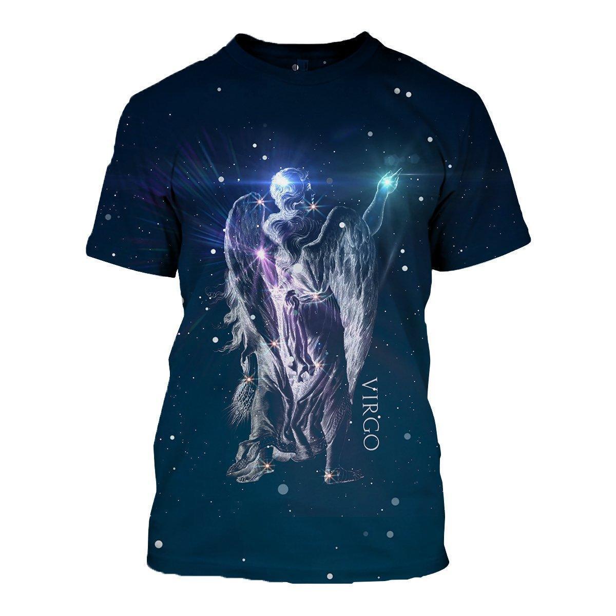 3D ALL OVER PRINTED VIRGO ZODIAC T SHIRT HOODIE NTH150829-Apparel-NTH-T-Shirt-S-Vibe Cosy™