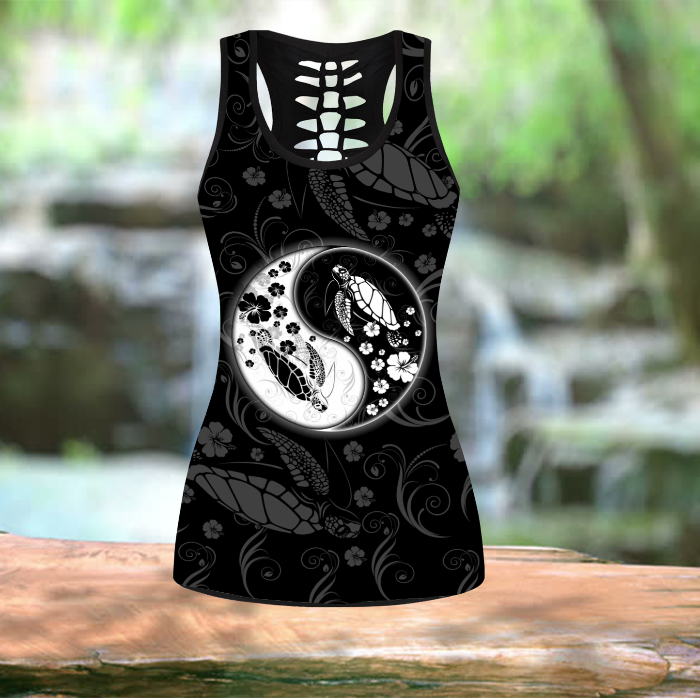 Black and White Turtle Combo Tank + Legging DA30092020