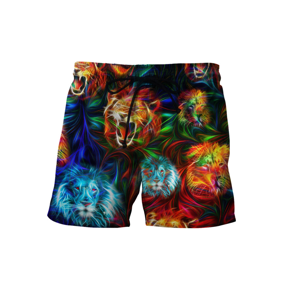 Magic Multicolor Lion Over Printed Hoodie