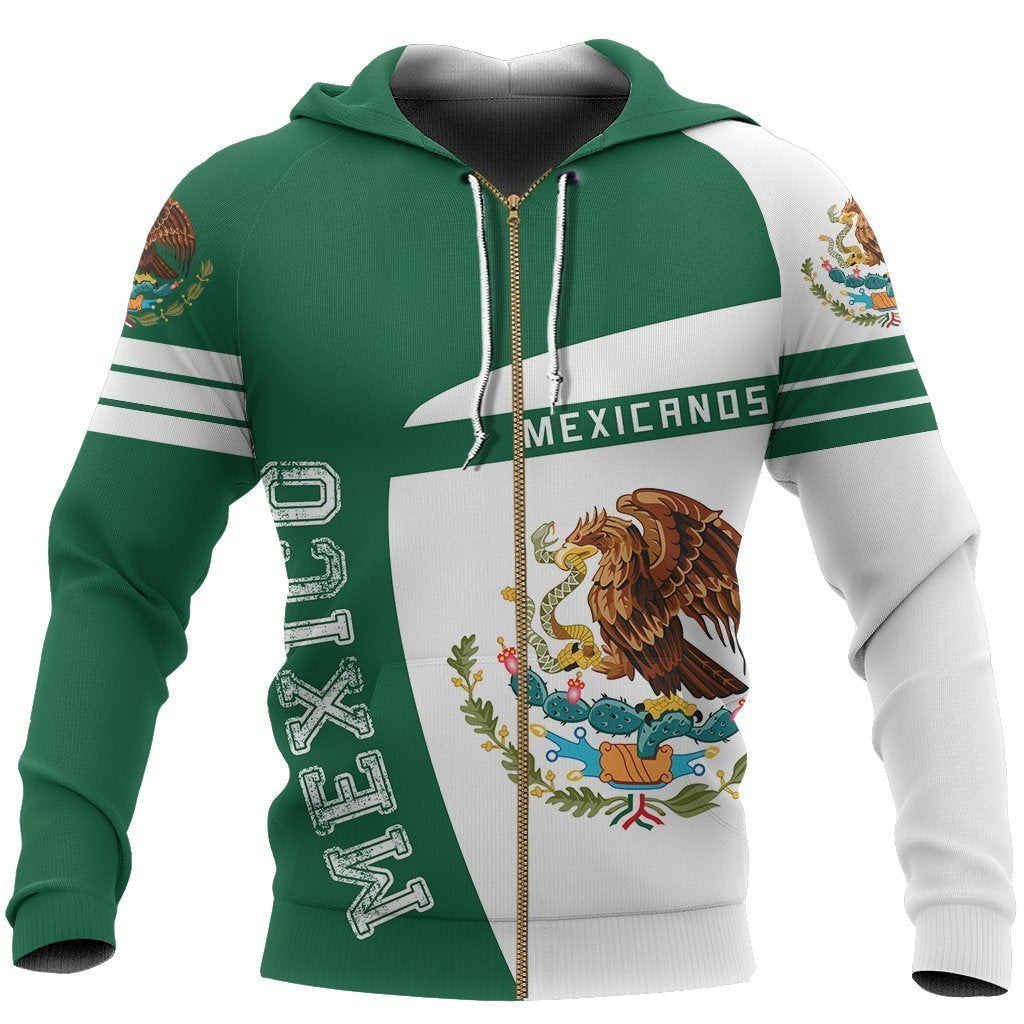 Mexico Sport Hoodie - Premium Style-Apparel-HP Arts-Zip-Hoodie-S-Vibe Cosy™