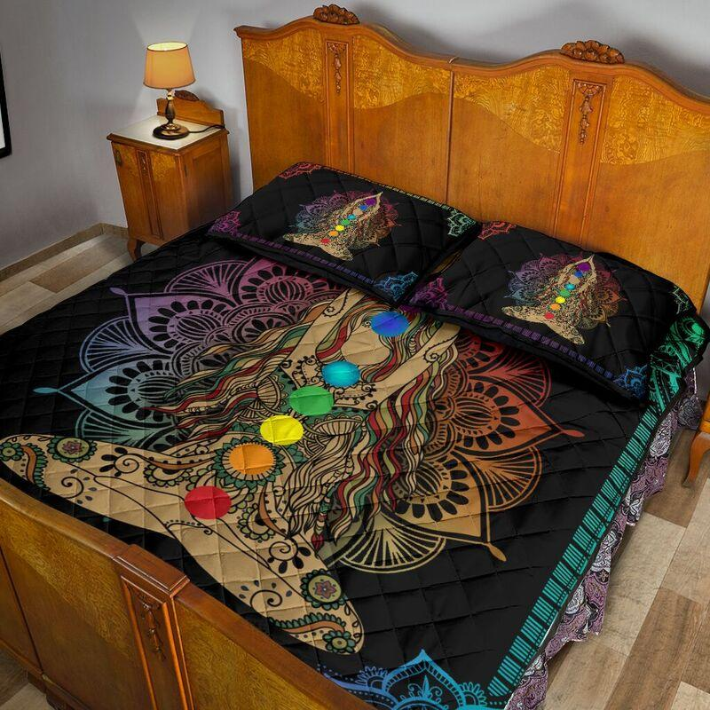 Yoga Girl Mandala Quilt Bedding Set TA27042002-Quilt-TA-Queen-Vibe Cosyβ’