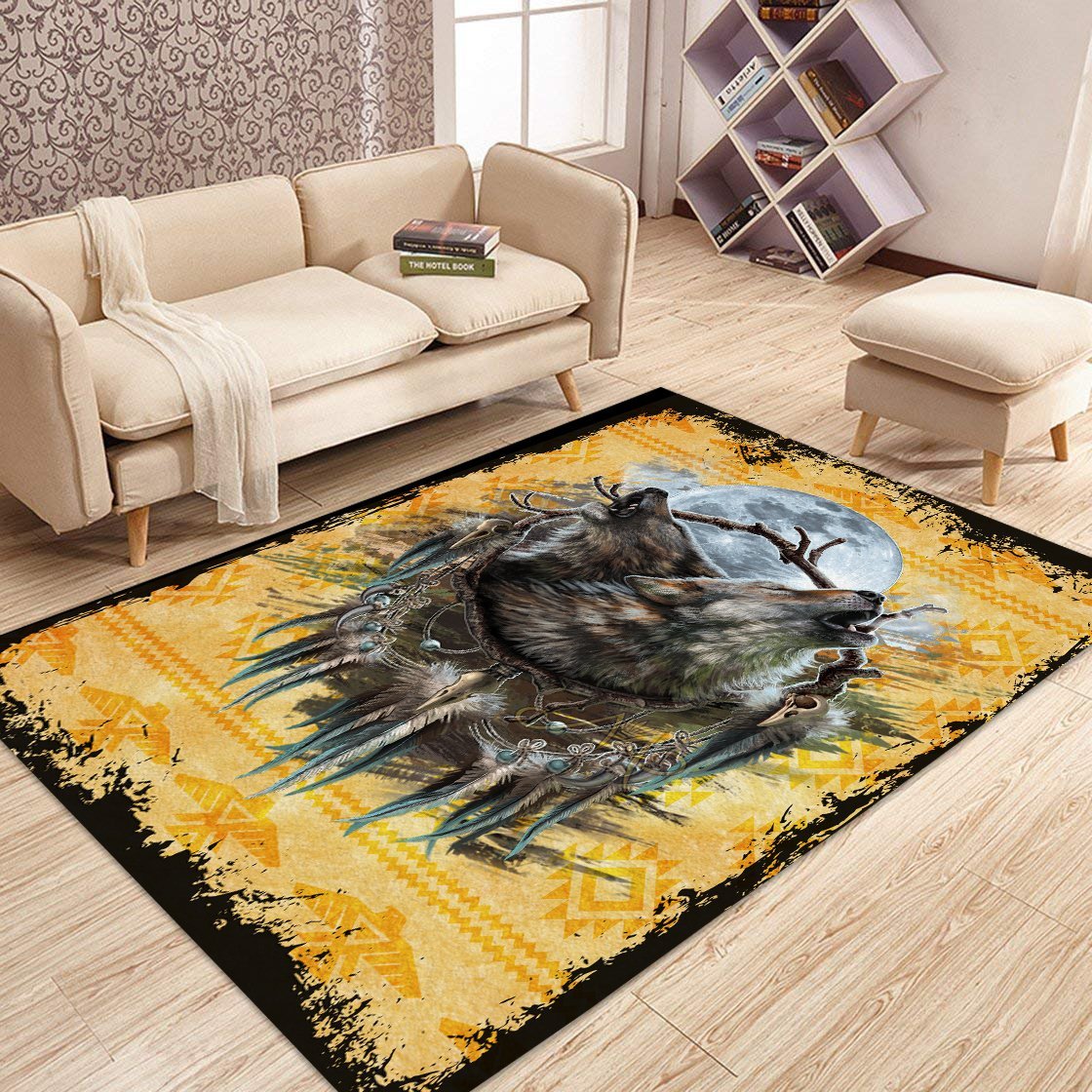 Wolf 3D All Over Printed Rug