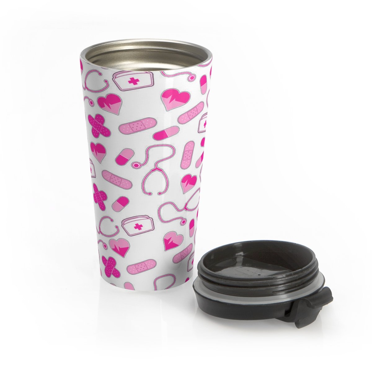 Nurse Style Stainless Steel Travel Mug-Mug-Printify-Travel Mug-Vibe Cosy™