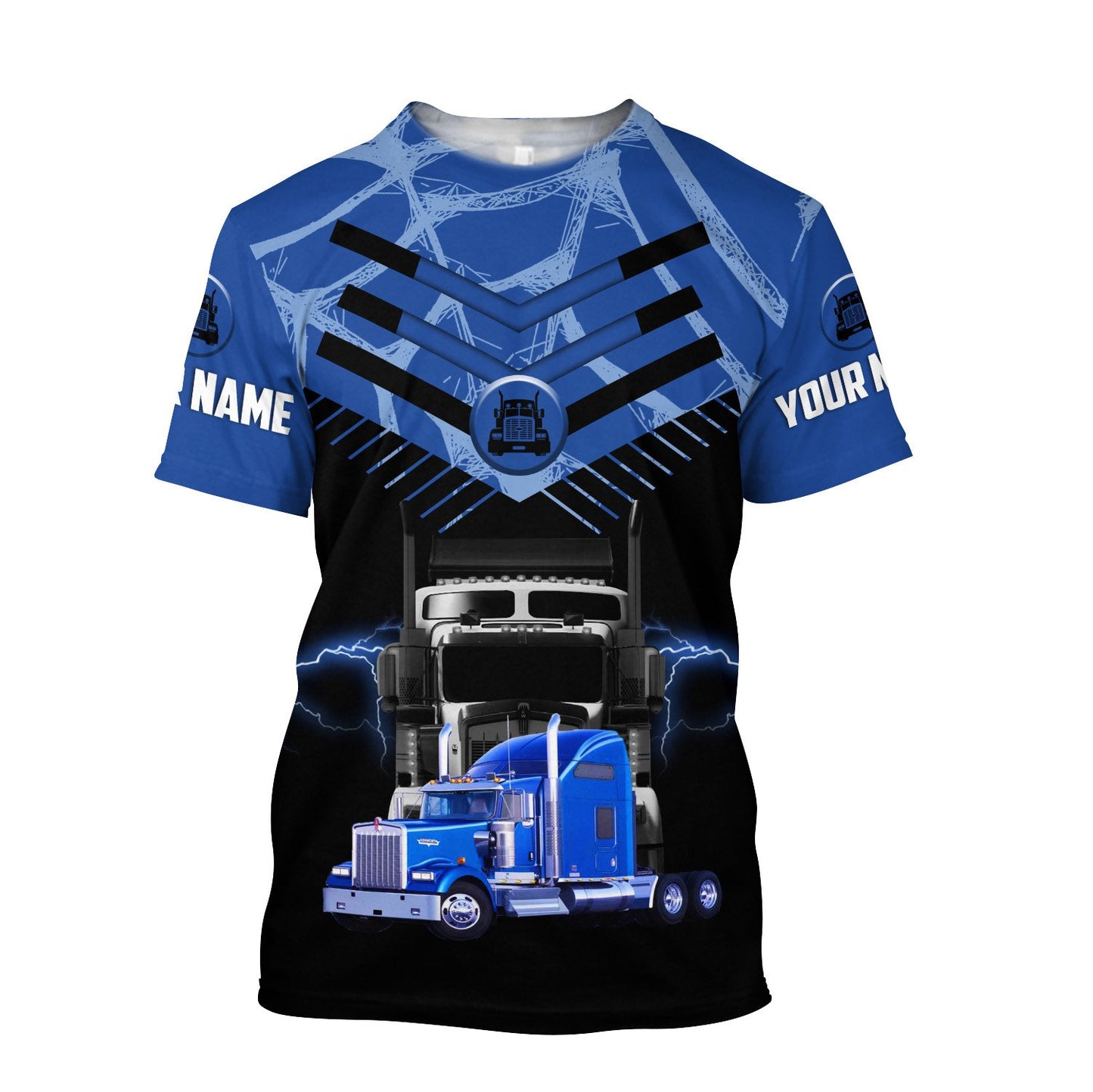 3D All Over Printed Truck Lover Unisex Shirts Custom Name XT
