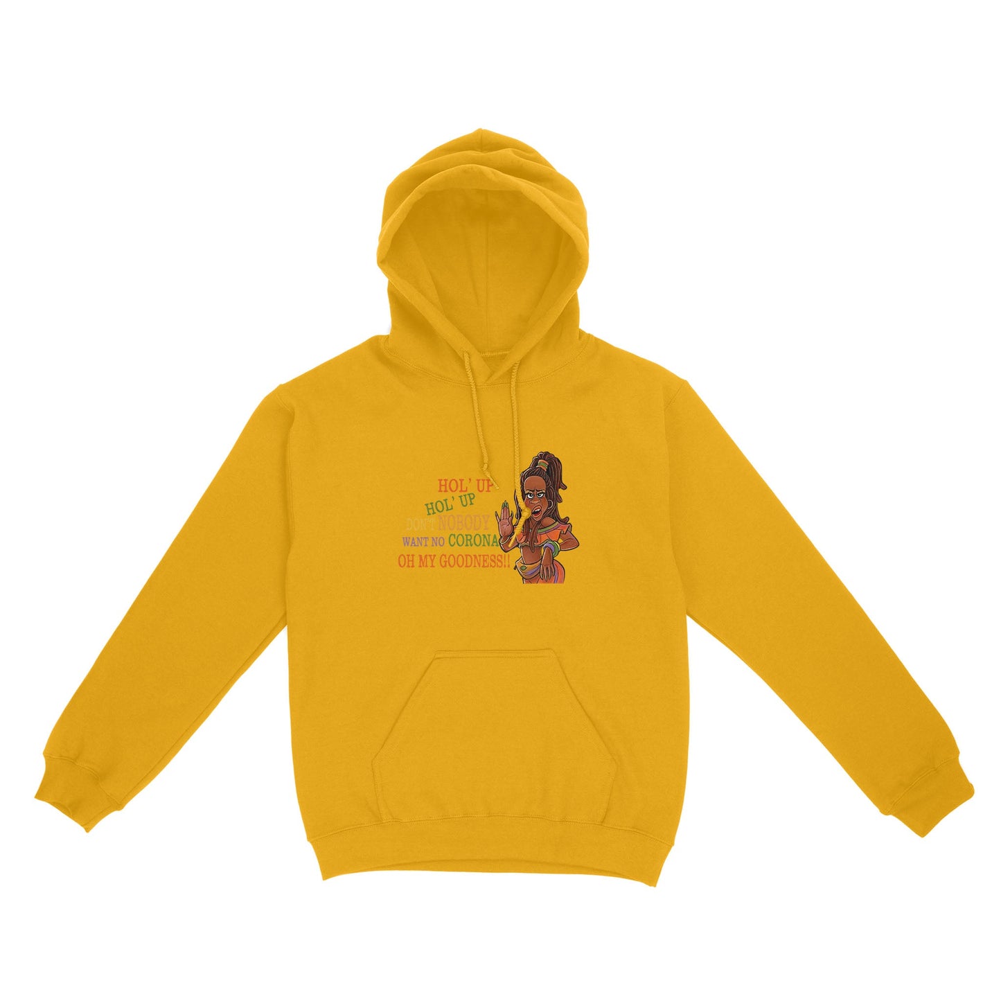 Vibecosy Don't Nobody Want No Corona Hoodie NTN17082103