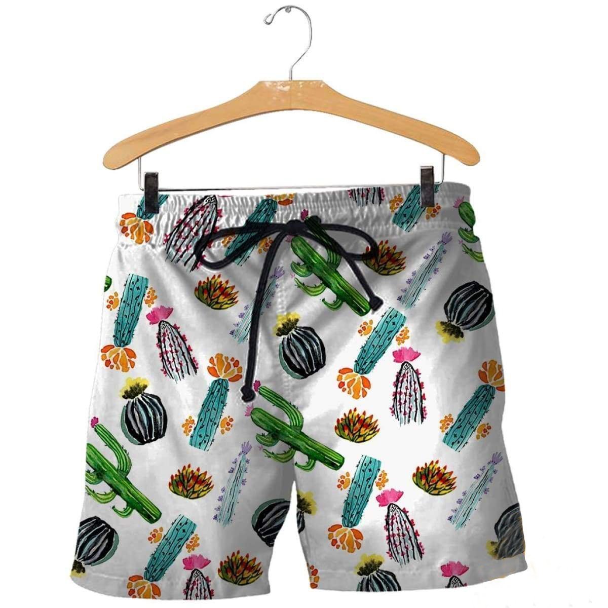 3D All Over Printed Cute Cactus flower Shirts-Apparel-NTH-SHORTS-S-Vibe Cosy™