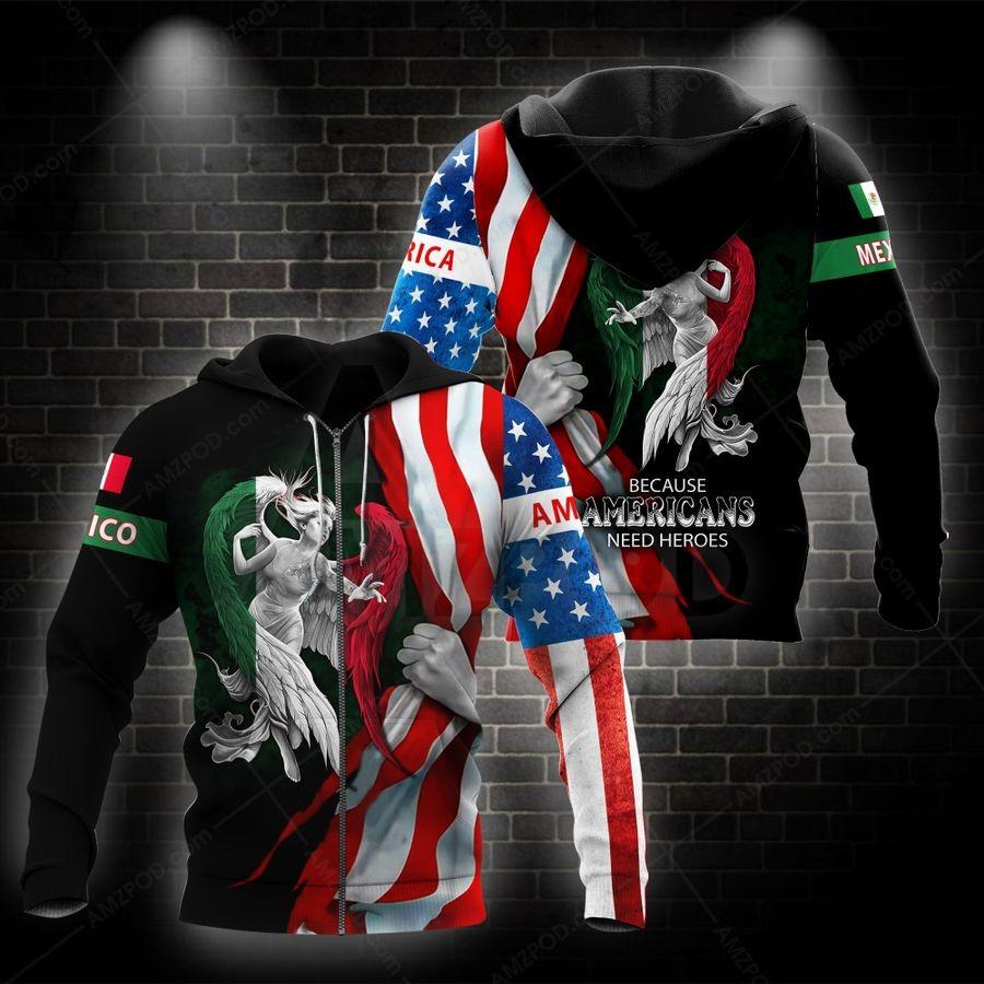 Mexico 3D All Over Printed Shirts For Men and Women TA062202-Apparel-TA-Zipped Hoodie-S-Vibe Cosy™