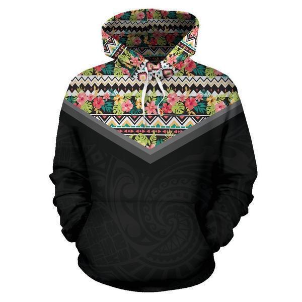 Hawaii Vintage Pattern Hoodie Mix - AH - J9-ALL OVER PRINT ZIP HOODIES (P)-Phaethon-Hoodie-S-Vibe Cosy™