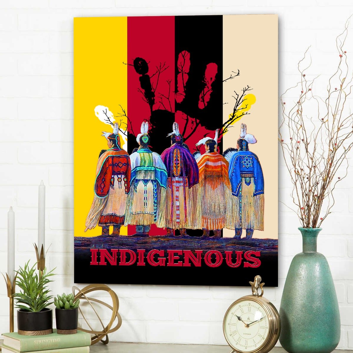 Native American Indigenous Poster Vertical 3D Printed