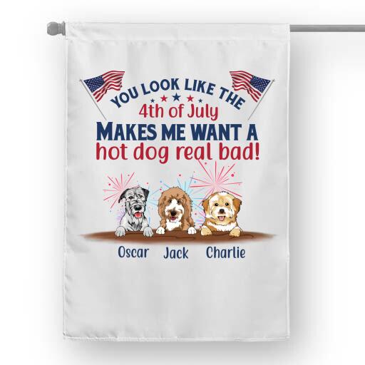 You Look Like Fourth Of July Personalized Flag For Dog Lover Special Gift