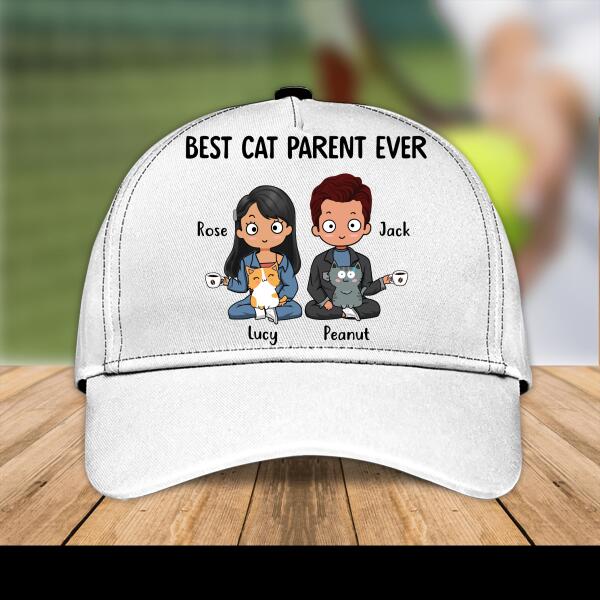 Best Cat Parent Ever Personalized Cap, Gift For Cat Lovers