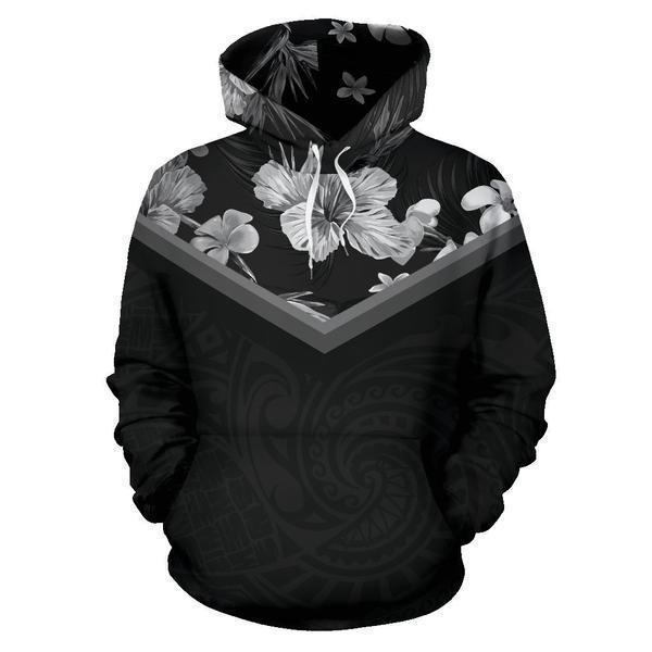 Hawaii Vintage Pattern Hoodie BMW Hisbiscus - AH - J9-ALL OVER PRINT ZIP HOODIES (P)-Phaethon-Hoodie-S-Vibe Cosy™