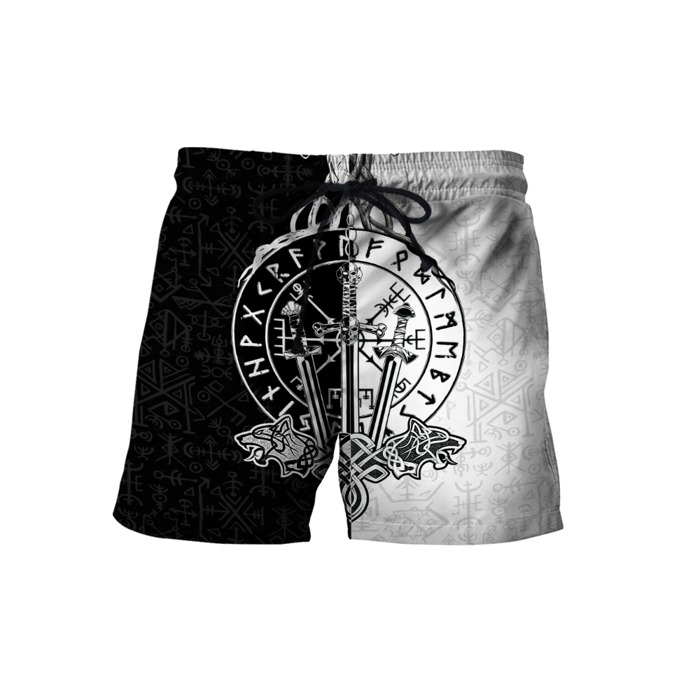 Love Viking Warriors tattoos 3D all over printed for man and women HHT01072002-Apparel-PL8386-Short-S-Vibe Cosy™